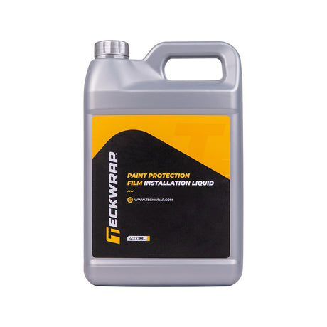 TeckWrap Paint Protection Film Installation Liquid 4000ml – Front view of application solution container for professional PPF installation