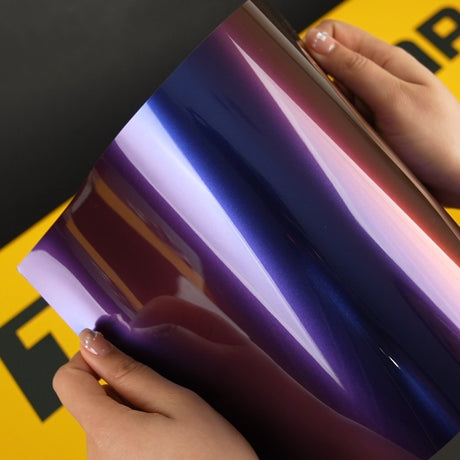 TeckWrap A4 Sample RD20PRO-HD Purple Sunset Vinyl Car Wrap