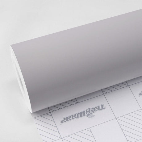 TeckWrap Granite Grey SCM47-R Matte Vinyl Wrap roll with soft neutral finish and precision grid backing for easy cutting and application